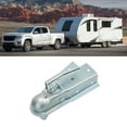 thumbnail image 4 of Trailer Hitch Coupler, Die Cut Steel 5.0cm Zinc Finish 2000lbs Load Towing Ball Coupler  For Campers For RVs For Boats, 4 of 8