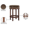 thumbnail image 7 of Meridian Furniture Monette Brown Velvet Counter Stool, 7 of 7