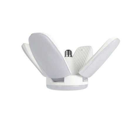 

165-265V 60W Corn LED Bulbs Foldable Fan Light White Collapsible Clover Style Light