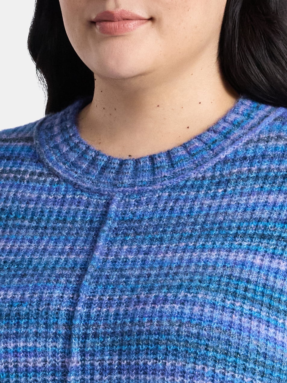 Terra & Sky Women's Plus Space Dye Sweater, Size 0X-5X