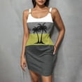 thumbnail image 1 of Horkkom Robes de Plage pour Femmes Été Décontracté Aguichant Robes d'Été Bretelles Spaghetti Col en V Taille Élastique Mini Robe L, 1 of 6