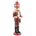 thumbnail image 1 of HLONK Nutcracker Soldier Lovely Wood Nutcrackers Christmas Gift Decor Statue Xmas Tabletop, 1 of 6