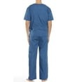 thumbnail image 3 of Tropi Medical V-Neck Scrubs Set, Caribbean Blue, S (Unisex), 3 of 3