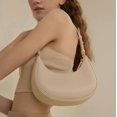 thumbnail image 3 of Bolsos de hombro de diseño de lujo para mujer, bolso de media luna tipo hobo, bolsos de marca de moda para mujer, bolsos de mano pequeños de cuero PU, bolso de mano, 3 of 5