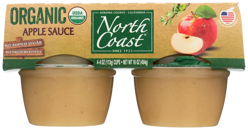 North Coast Organic Applesauce Pouches, 4 Ct