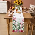 thumbnail image 2 of Valentine's Day Table Runner 70 Inches Long Farmhouse Dress Scarves, Pink Red Roses Love Heart Eucalyptus Leaves Dining Tablerunner for Coffee Table/Kitchen Island/Party Décor, 13" x 70", 2 of 8