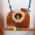 thumbnail image 5 of JM Hamaca para hámster, hamaca pequeña de lujo de doble capa para mascotas, hamaca cálida para rata, loro, hurón, ardilla, hámster, rata, jugando a dormir JM, 5 of 5