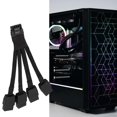 thumbnail image 2 of 600W 4x 8Pin PCIe To 16Pin 12VHPWR Adapter Cable With Enhances Safety For PC Enthusiasts Multicolor, 2 of 4