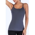 thumbnail image 7 of RUNNING GIRL Yoga Tank Tops for Women Built in Shelf Bra Strappy Back Activewear Workout Compression Tops, 7 of 7