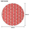 thumbnail image 6 of Christmas Round Tablecloth 60x60in(153x153cm) – Waterproof Polyester Table Cover with Full Print Design, Wrinkle Resistant & Washable for Kitchen Dining Party Decor, 6 of 6