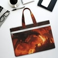 thumbnail image 6 of Pofeuu Fiery Dragons Castle Attack Print Laptop Bag Carrying - Computer Bag Laptop Case Shoulder Slim Work Travel, 6 of 8