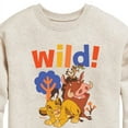 thumbnail image 3 of The Lion King - Wild! - Simon, Pumbaa, & Timon - Toddler & Youth Crewneck Fleece Sweatshirt, 3 of 5