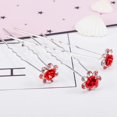 thumbnail image 2 of 60 pcs Accessoires Fête Rose Femmes en Forme d'Accessoiresépingles de Mariée Rouges Clips en Métal en Strass U-Forme Dames Conception d'Anniversaire Cristal Rouge U Fleur pour les Cheveux de Mariage, 2 of 5