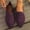 Purple, variant on Xfvqtps Womens Casual Shoes Knit Solid Color Simplicity Soft Sole Pointy Toe Flat Bottom Comfortable Breathable Mesh Walking Shoes Fashion Ventilate Comfy Single Shoes Black