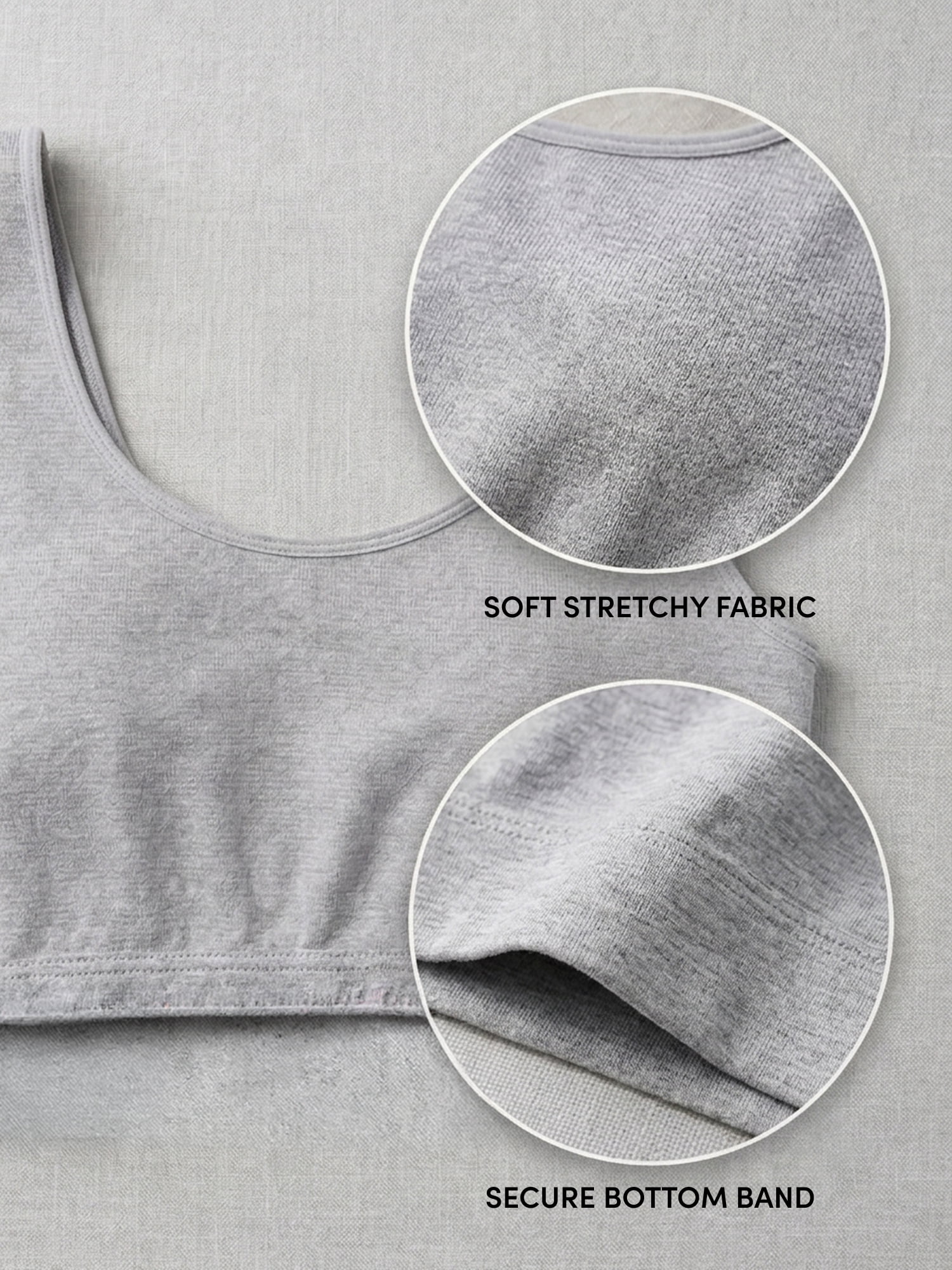 Fruit of the Loom Women's Cotton Tank Bralette, 3-Pack, Sizes XS-4XL