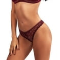 thumbnail image 4 of Women's Briefs Lace Hipster Thong Panties Bow Sexy Underwear, 4 of 6