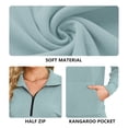 thumbnail image 5 of TARAINYA Women Oversized Half Zip Sweatshirt Casual Quarter Zip Pullover with Pocket, 5 of 8