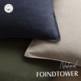 thumbnail image 4 of Juego de fundas de almohada Foindtower de lino decorativo, 45 x 45 cm (2), 4 of 7