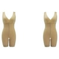 thumbnail image 2 of mmirethe Polyester Breathable Body Shapers For Women Figure Effortlessly All Body Types Shapewear Bodysuit Beige S 2Set, 2 of 6