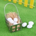 thumbnail image 6 of 1/12 Scale Dollhouse Egg Basket Pretend Toys Decorations, 6 of 8