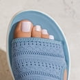thumbnail image 6 of BADHUB Women's Wedge Sandals Breathable Mesh Knit Open Toe Sandals Lightweight Comfortable Summer Casual Walking Shoes Sky Blue 40, 6 of 6