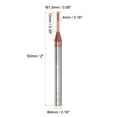 thumbnail image 2 of 2uds Cuadrado Nariz Extremo Molino 4mm Vástago 1,5mm x 10mm AlTiSin Recubierto Sólido Carburo 4 Flautas Extra Largo Fresado para Inoxidable Acero Aleación Endurecido Acero, 2 of 6