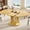 Natural, variant on Laisnet 59" Extendable Dining Table for 8, Modern Wood Dinner Table for Kitchen Dining Room, Storage Space, Black