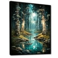 thumbnail image 2 of Designart "Birch Woods captivate Forest V" Floral Floater Framed Canvas Art Print, 2 of 7