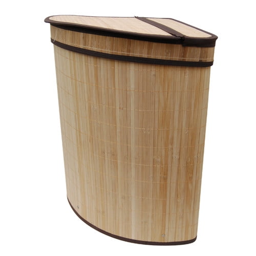 Lcm Home Fashions Corner Folding Laundry Hamper Walmart Com Walmart Com