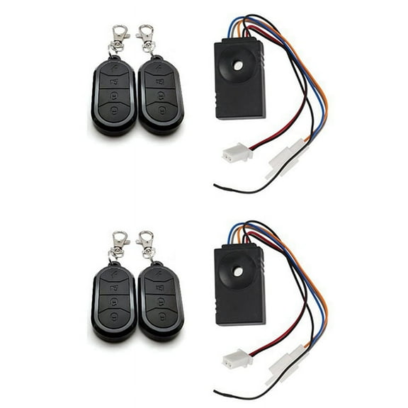 2X Ebike Alarm System Dual Remote Control 36V 48V 60V 72V Alarm Accessories Universal Electric Bike Replacement
