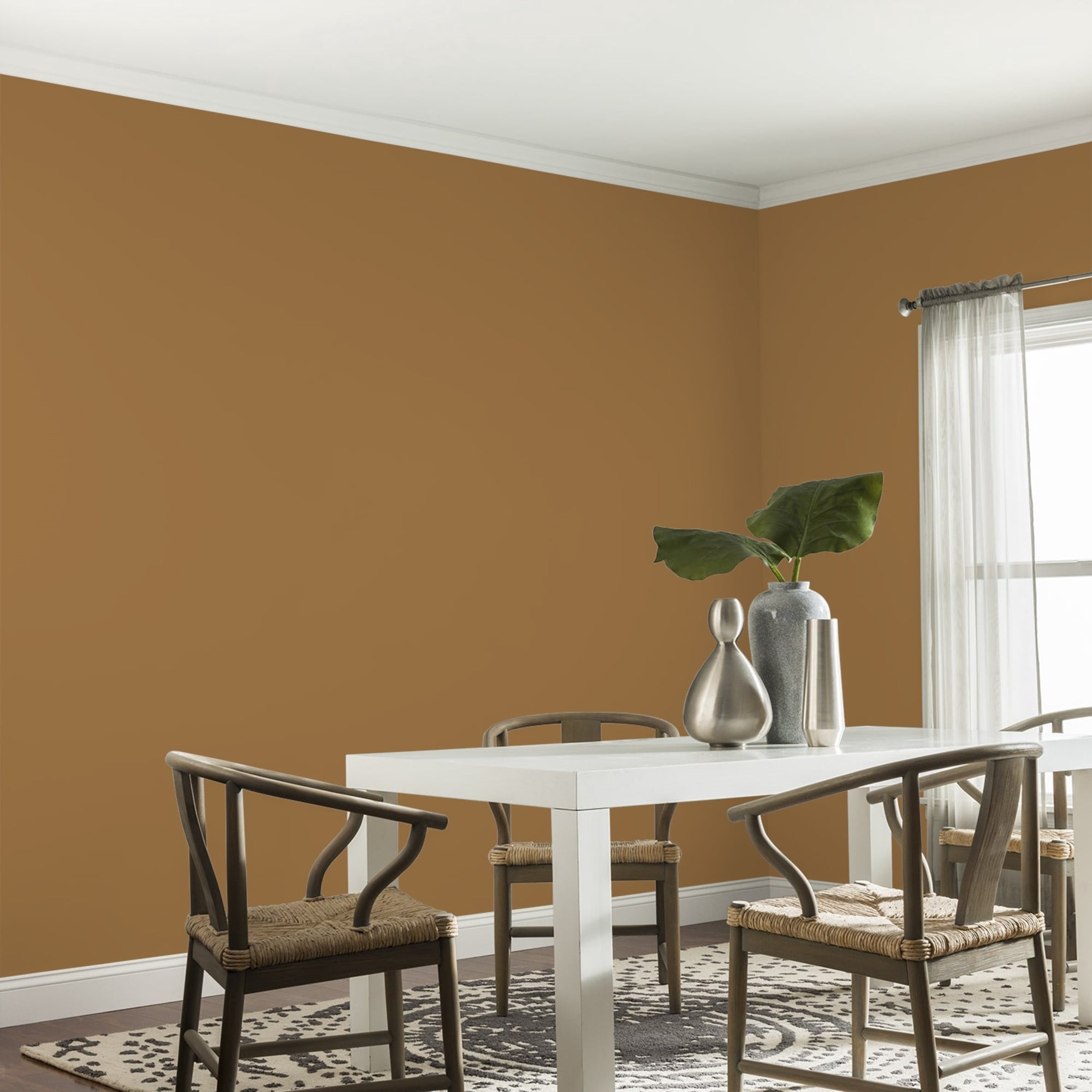 Glidden Fundamentals Chewy Caramel Eggshell Interior Paint and Primer, 1 Gallon