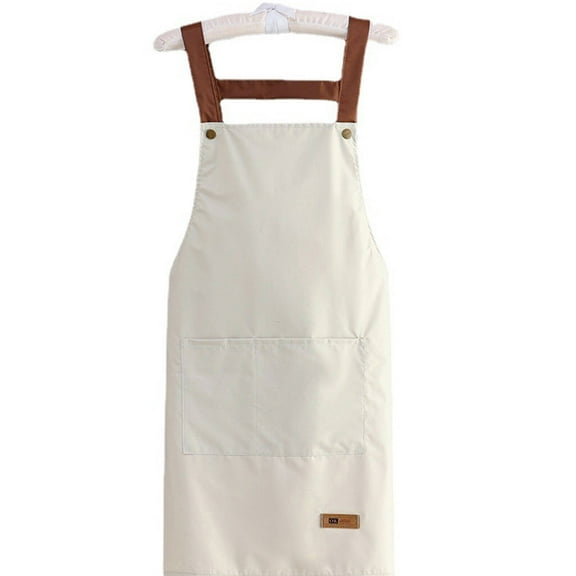 ACDANC Apron,Adjustable Straps Aprons for Women with Pockets,Perfect Fit All Body Types Aprons for Men,White