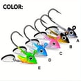 thumbnail image 5 of 1pc Carbon Steel Fishing Jig Head Hooks, 7g/10g/15g, Anti-Snagging Soft Bait Weights, Lure Accessories for Freshwater and Saltwater Fishing, Fishing Hooks, 5 of 6