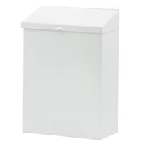 HOSPECO ND-1W Feminine Hygiene Product Metal Waste Receptacle - White (1/Carton)