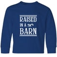 thumbnail image 3 of Inktastic RAISED in a BARN in White Long Sleeve Youth T-Shirt, 3 of 5