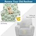 thumbnail image 4 of Xixirimido Hibiscus Floral Green Pattern Stretch Recliner Slipcovers Printed Sofa Cover 4-Piece Lazy Boy Chair Covers Recliner Chair Cover with Side Pockets Furniture Protector for Living Room, 4 of 8