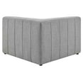 thumbnail image 4 of Modway Bartlett Upholstered Fabric Corner Chair in Light Gray, 4 of 7