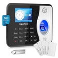 thumbnail image 1 of Reloj de control de asistencia HapAttend H3 con huella digital, biométrico RFID, 5 tarjetas, 1 of 9