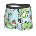 thumbnail image 2 of Disketp Cute Floral Frog Men'S Boxer Briefs,Soft And Breathable Cotton Underwear With Comfortflex Waistband, 2 of 8