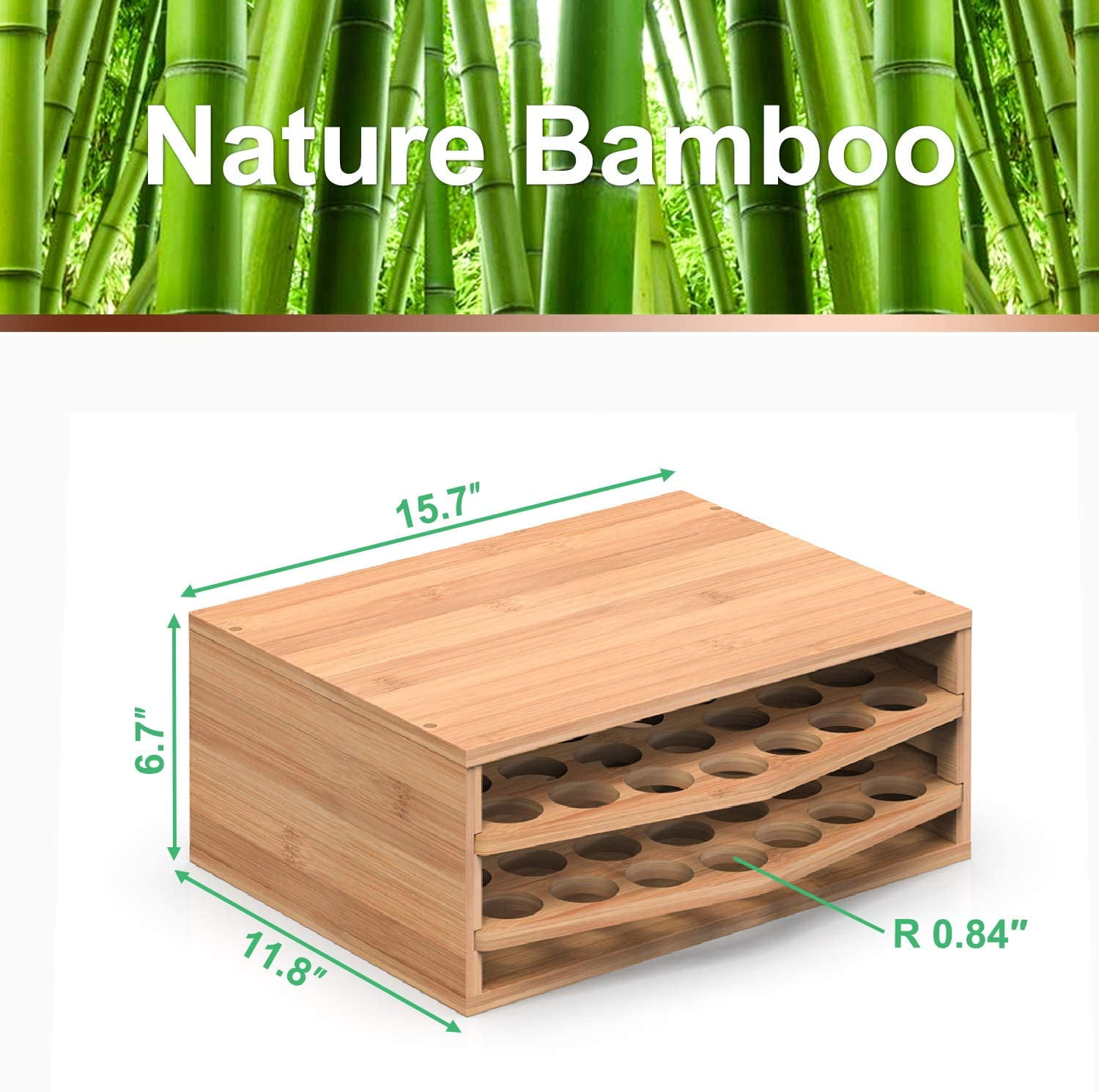 Restpresso Natural Bamboo Dual Airpot Coffee Dispenser Display - 23 1/2 inch x 7 inch x 13 1/2 inch - 1 Count Box