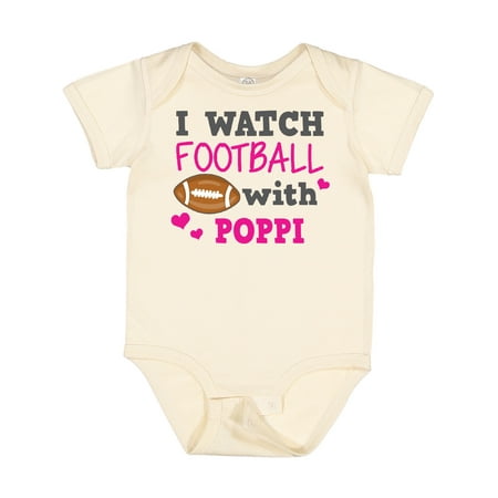 

Inktastic I Watch Football with My Poppi Gift Baby Girl Bodysuit