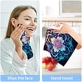 thumbnail image 7 of Blue Mandala Washcloths, Soft and Absorbent Cotton Towel, 2 Pack 12 X 12 Inches Premium Quick Dry Face Towel Wash cloth, 7 of 7
