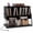 Black, variant on Furnibear Turntable Stand with Charging Station Vinyl Storage Shelves and Locking Wheels for Living Room Record Player Setup, Black