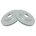 thumbnail image 5 of TRQ Front Brake Pad and Rotor Set Ceramic Coated Drilled Slotted Rotors Fits 2014-2020 Infiniti Q50 2017 Q60 2016-2017 QX50, 5 of 5