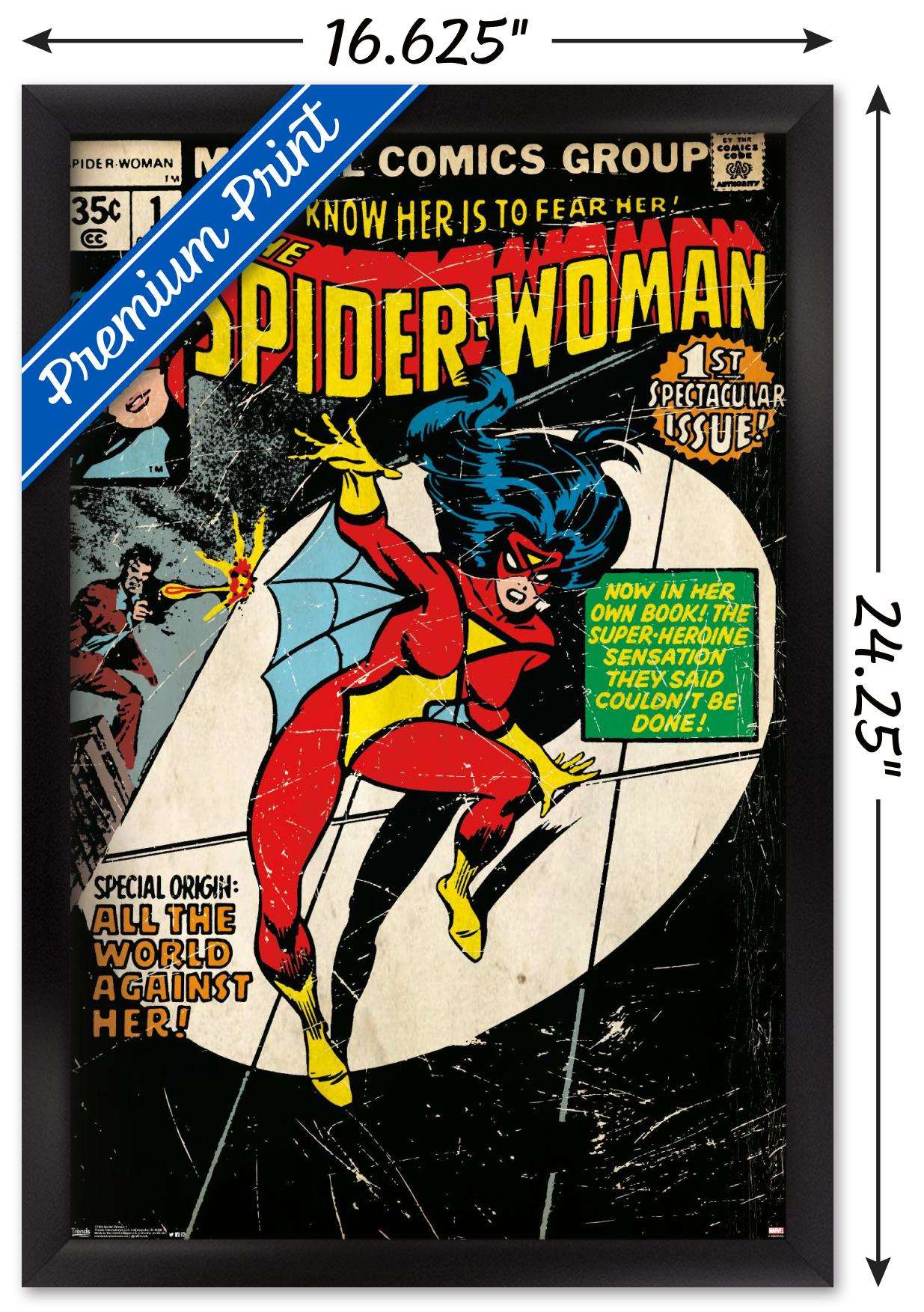 Marvel Comics - Spider-Woman - Cover #1 Wall Poster, 14.725" x 22.375", Framed