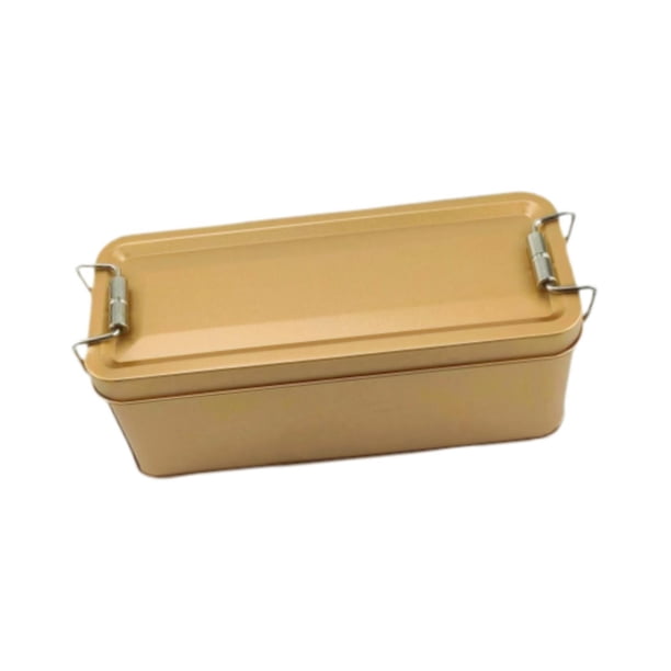 Caja de hojalata, caja de hojalata vacía y portátil, recipiente de hojalata para dulces y Azul