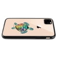 thumbnail image 5 of FINCIBO Slim TPU Bumper + Clear Hard Back Cover for Apple iPhone 11 Pro Max 6.5" 2019, Galaxy Sea Turtle, 5 of 7