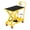 Yellow, variant on Garvee 500 LB Hydraulic Lift Table Cart, Heavy Duty Q235 Steel Scissor Platform, 9.45"-28.7" Adjustable Height, Non-Slip Mat & Locking Wheels, Industrial Material Lift for Warehouse & Garage