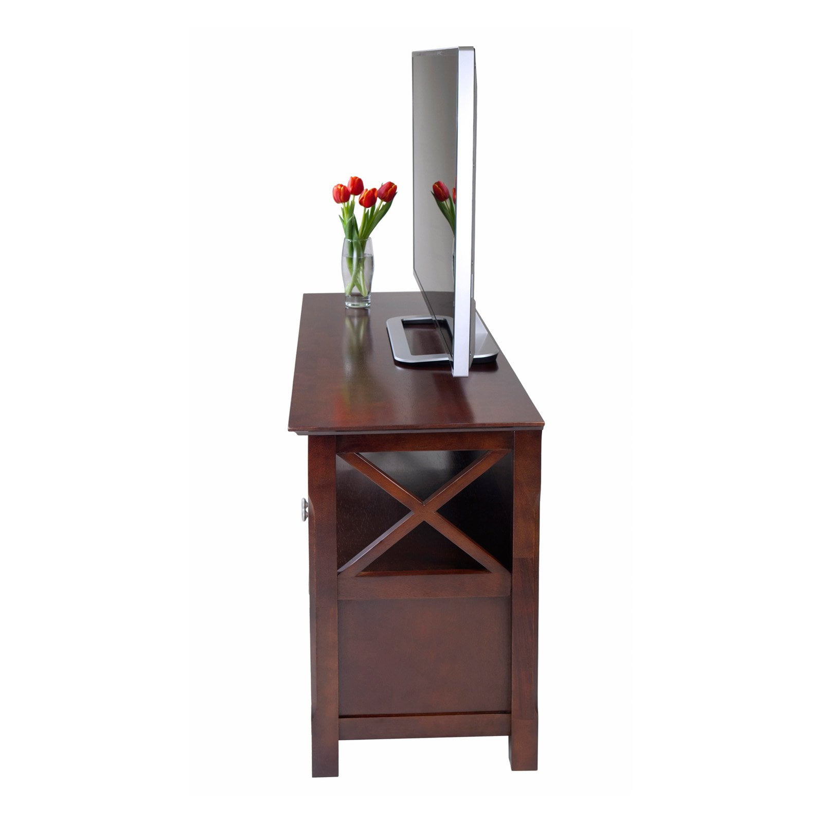 Winsome Xola Cappuccino Tv Stand For Tvs Up To 46 Com