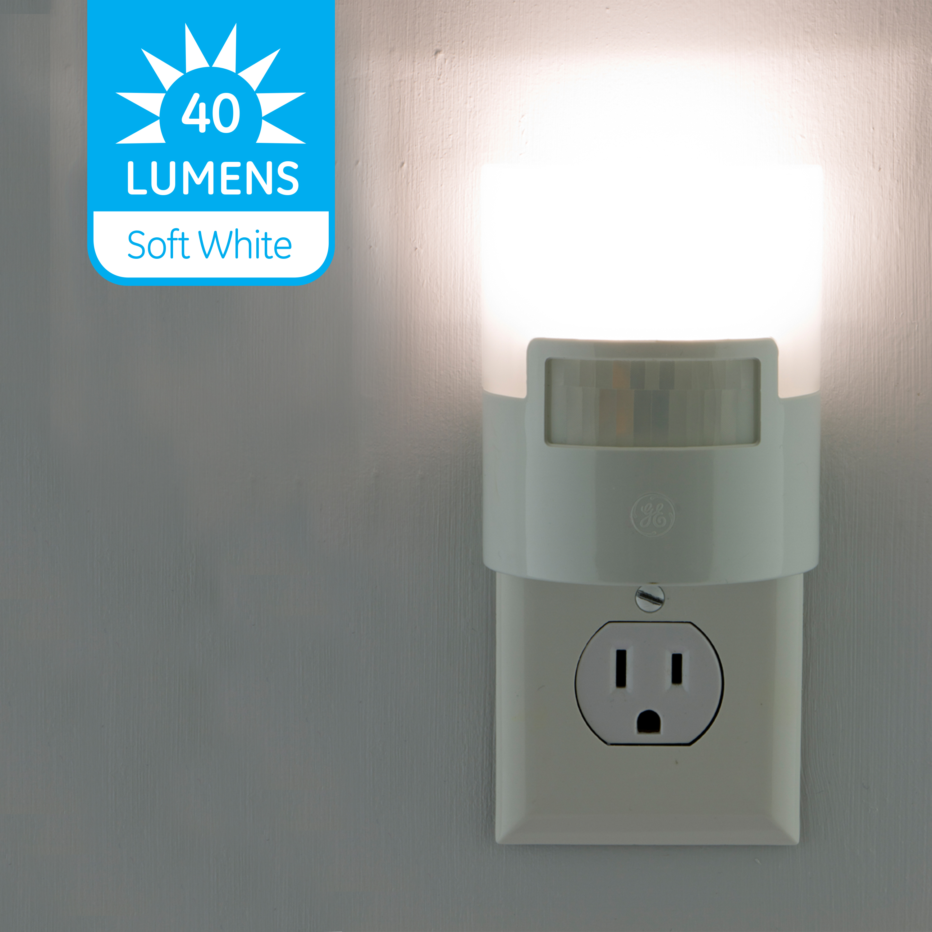 GE Motion Activated Soft White LED Night Lights, 2-Pack photo 2